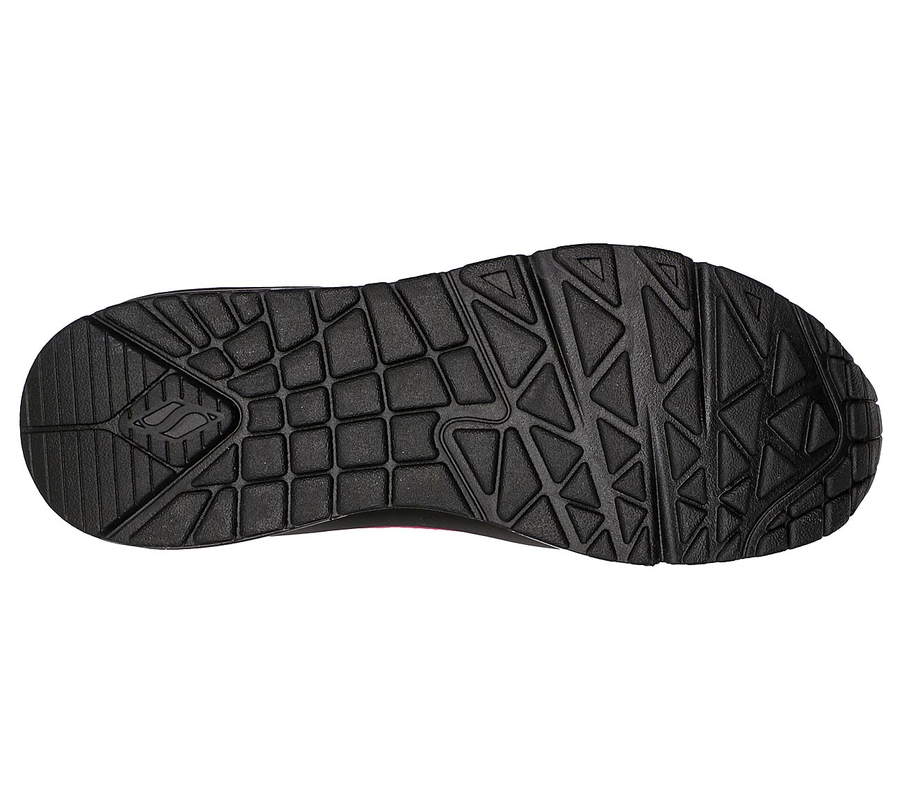 DVF: Uno - Beso, BLACK/PINK Footwear Bottom View