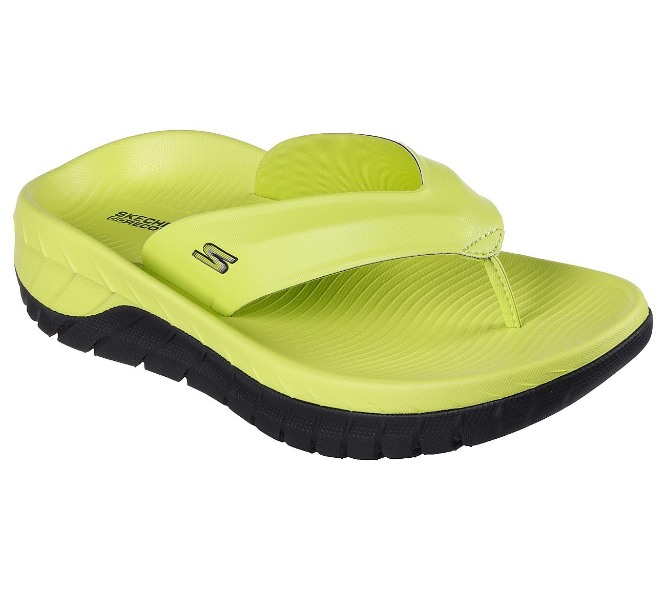 GO RECOVER SANDAL, LIME/BLACK Footwear Right View