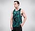 FIRFLY AOP TANK, TEAL/BLUE Apparels Top View