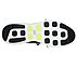 GO RUN 7 -, BLACK/WHITE Footwear Bottom View