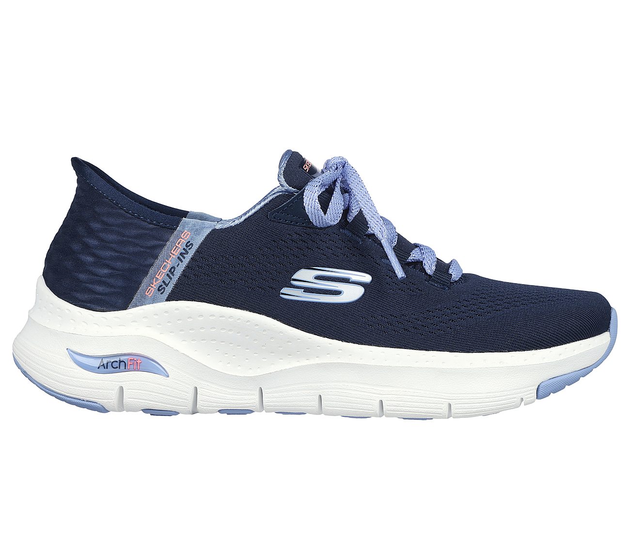 ARCH FIT, NAVY/MULTI Footwear Lateral View
