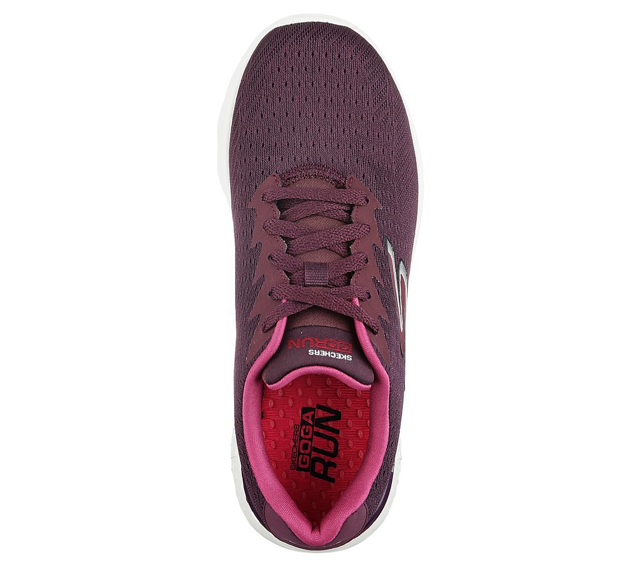 GO RUN 400 - SOLE, BBURGUNDY Footwear Top View