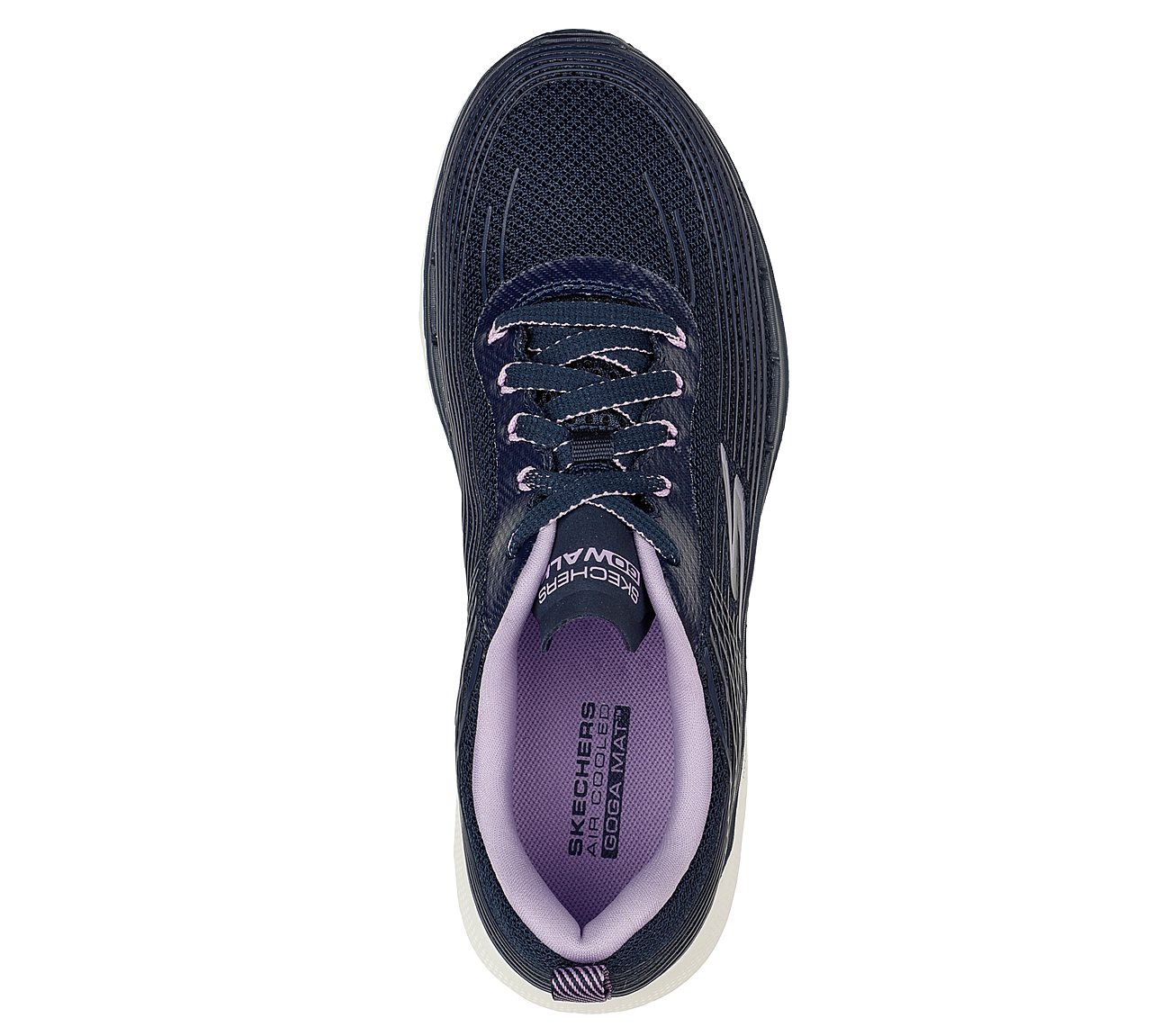 Skechers Navy/Lavender Go Walk 6 Stunning Glow Womens Lace Up Shoes Style ID 124554 India