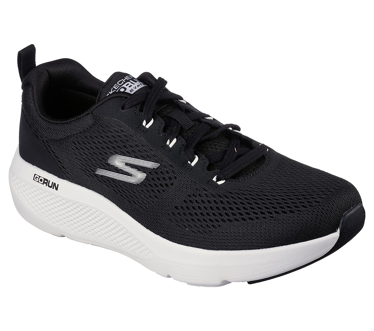 GO RUN ELEVATE, BLACK/WHITE Footwear Right View