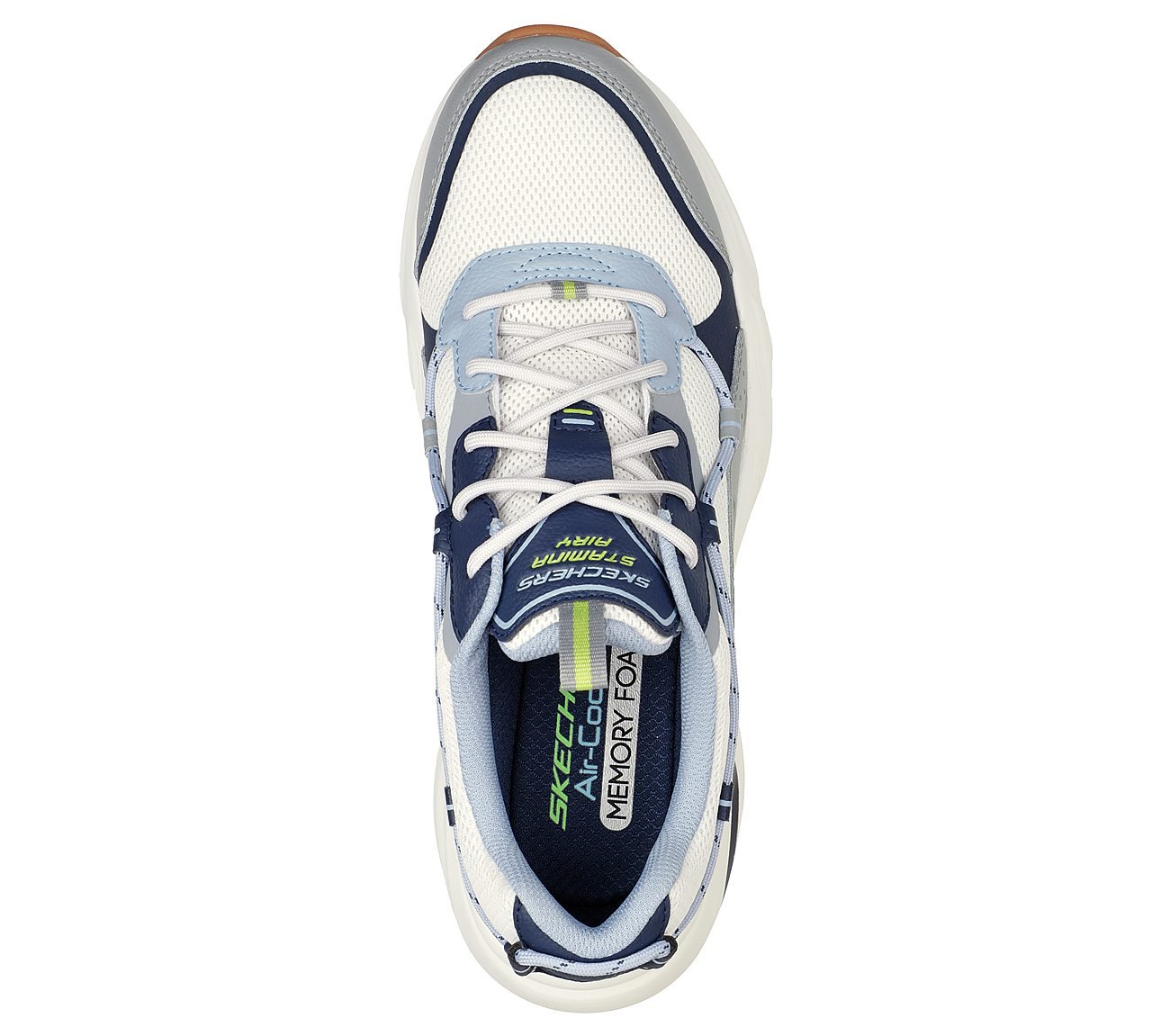 STAMINA AIRY-HIGH WIND, NAVY/GREY Footwear Top View