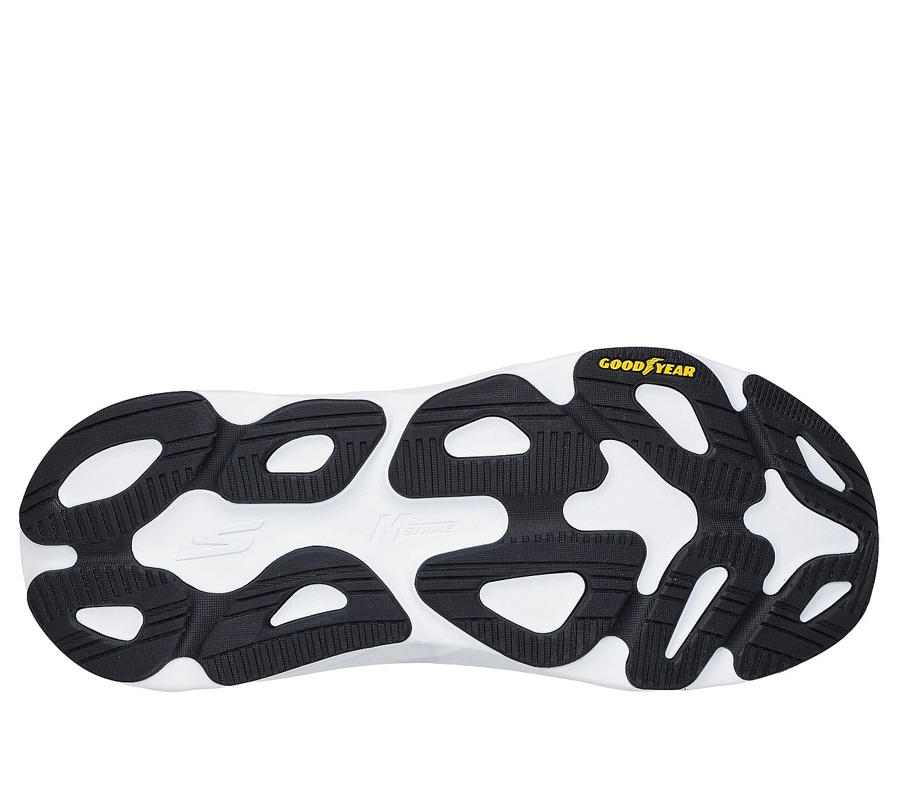 MAX RUN, BLACK/MULTI Footwear Bottom View