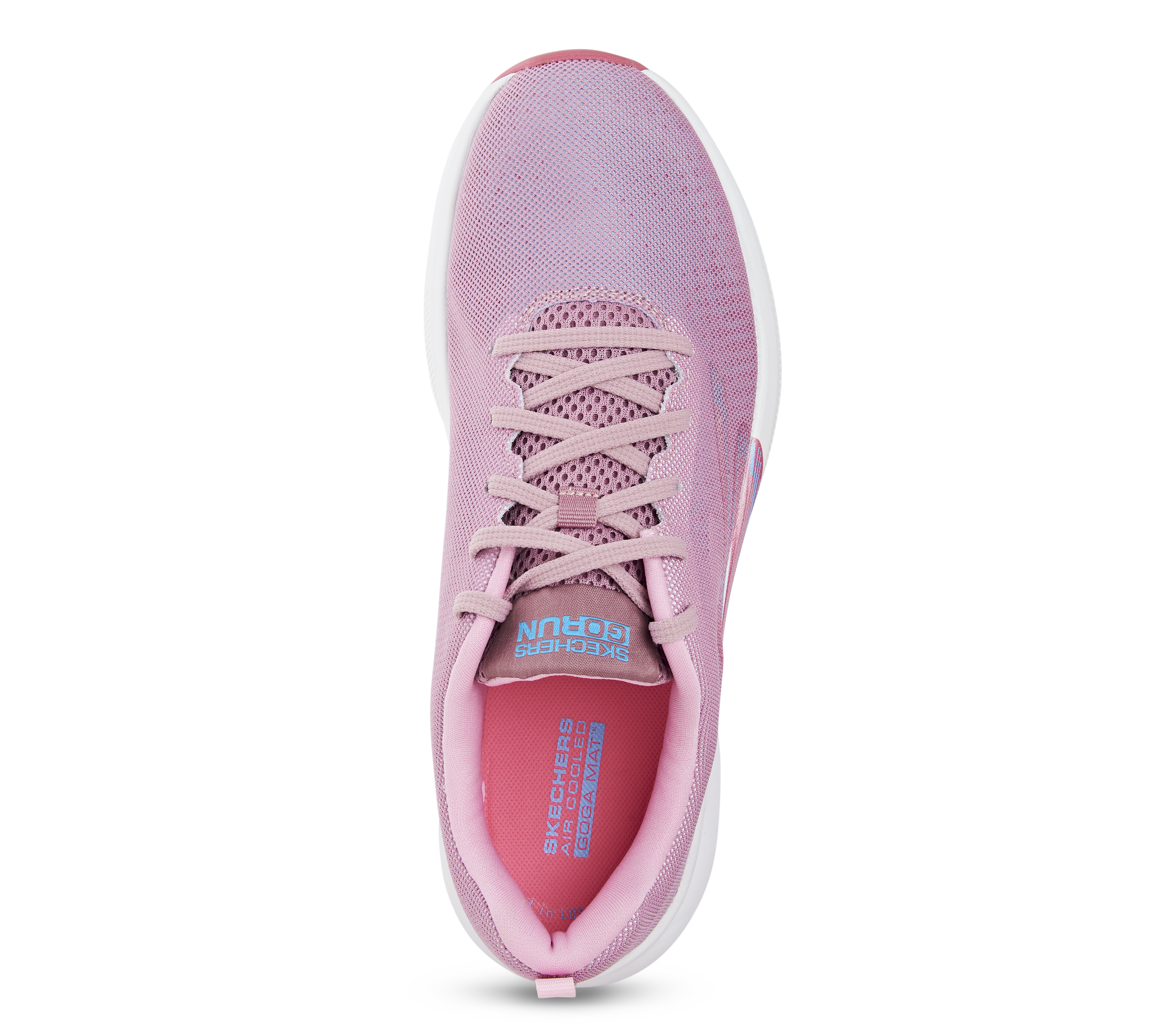 GO RUN PULSE-GET MOVING, MAUVE/MULTI Footwear Lateral View