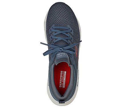 GO RUN SWIRL TECH-DASH CHARGE, CCHARCOAL Footwear Top View