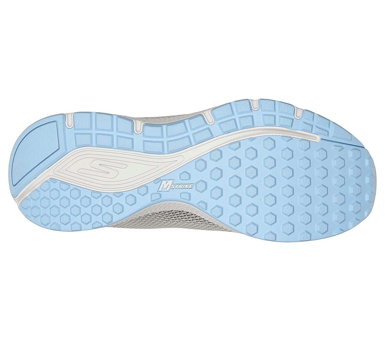 GO RUN CONSISTENT, GREY/BLUE Footwear Bottom View