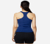 WOMENS ELITE SINGLET, BLUE/WHITE Apparels Bottom View