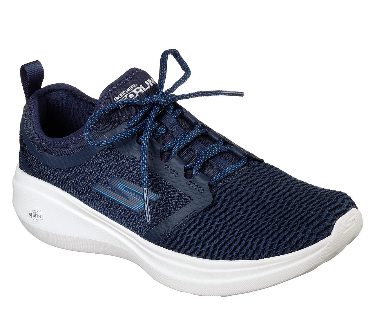 GO RUN FAST -, NAVY/BLUE Footwear Lateral View