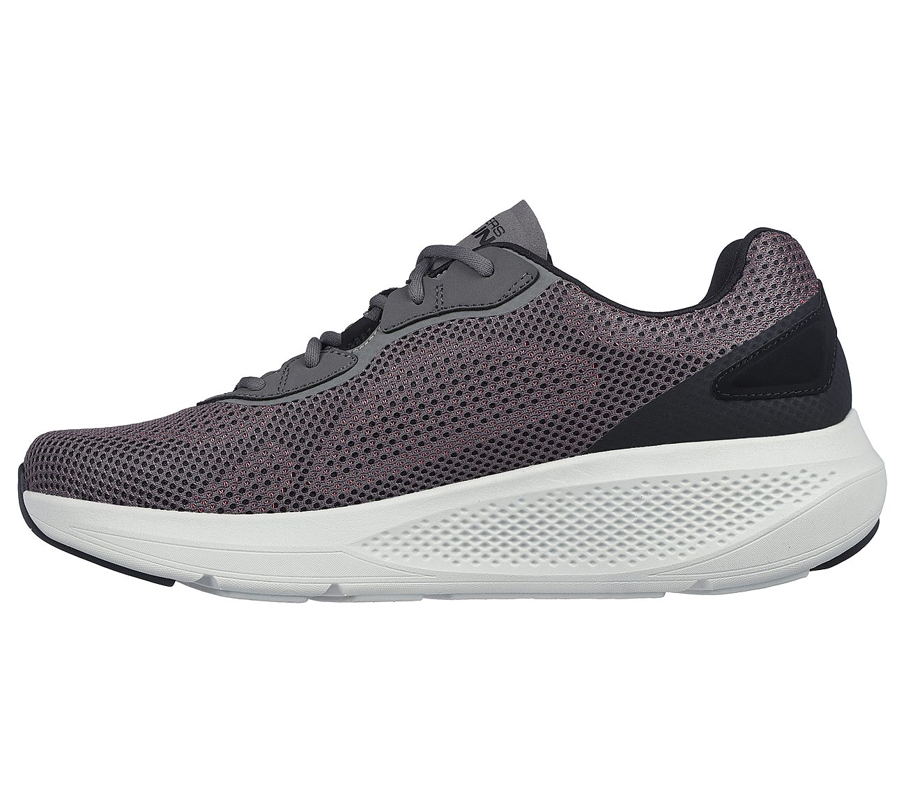 GO RUN VELOCITY, CHARCOAL/BLACK Footwear Left View
