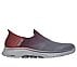 GO WALK 7 - EASY ON 2, RED GRAY Footwear Lateral View