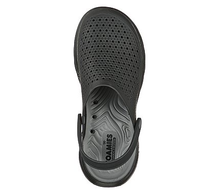 GO WALK 5-ASTONISHED, BLACK/CHARCOAL Footwear Top View