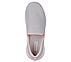 GO WALK JOY-CENTERPIECE, LIGHT GREY/PINK Footwear Top View