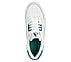 UNO COURT - LOW-POST, WWHITE/GREEN Footwear Top View