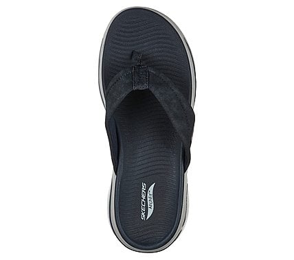GO WALK ARCH FIT SANDAL - AST, NAVY/GREY Footwear Top View