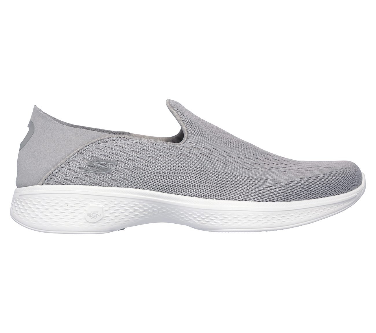 Skechers Grey Go Walk 4 Convertible Womens Slip Ons - Style ID: 14929 ...