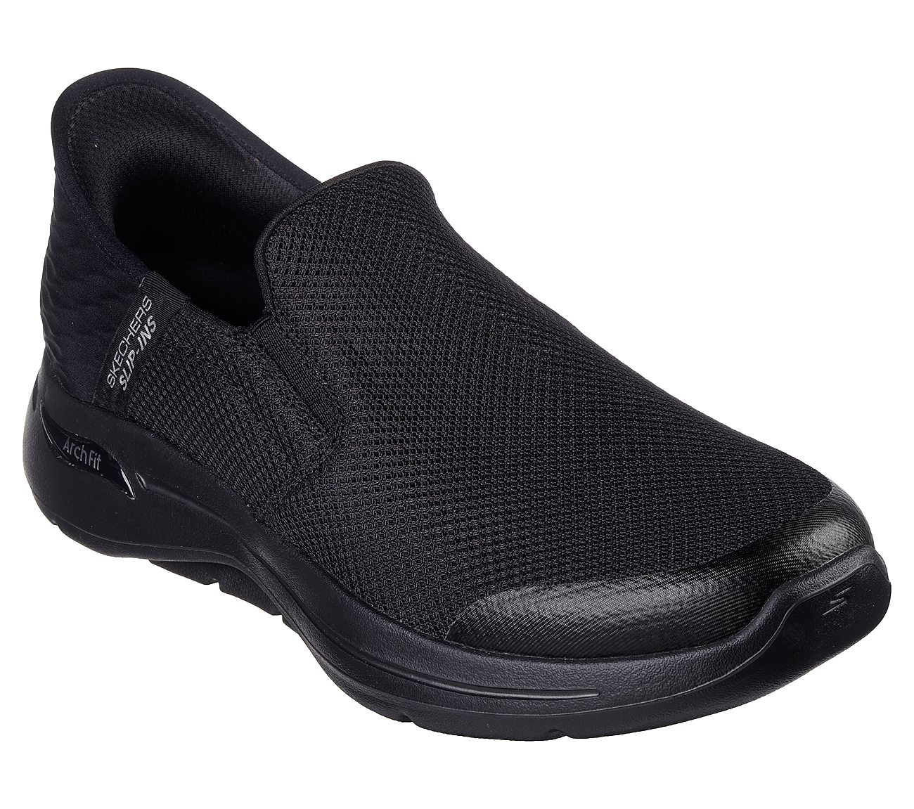 Skechers Black Go Walk Arch Fit Hands Free Mens Walking Shoes Style ID ...