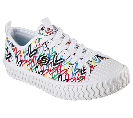 STREET TRAX-UNITED HEART, WHITE/MULTI Footwear Lateral View