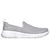 GO WALK JOY-CENTERPIECE, LIGHT GREY/PINK Footwear Lateral View