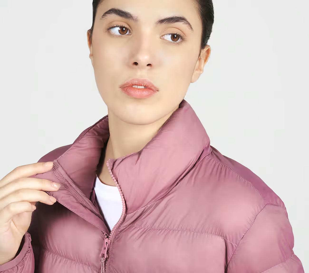 PUFFER FZ JACKET, PURPLE/YELL Apparels Right View