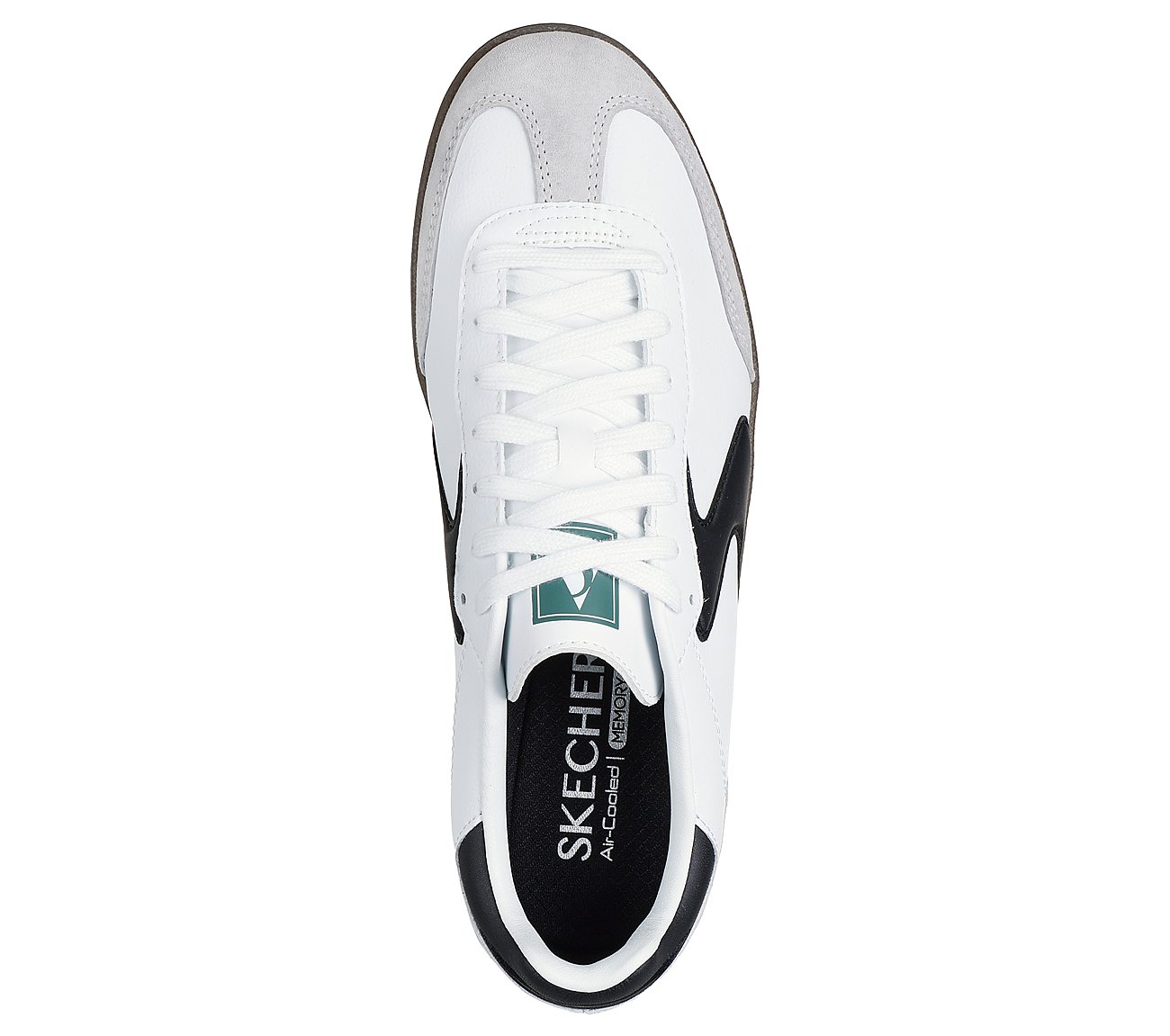 HOTSHOT - PYKE, WHITE BLACK Footwear Top View