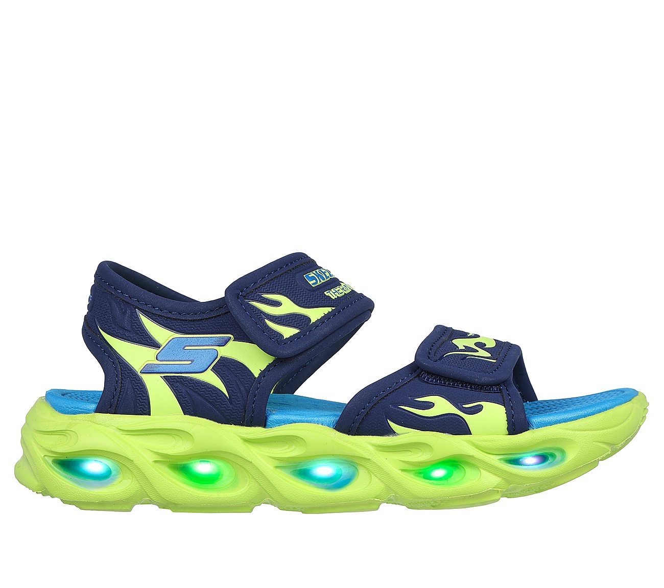 THERMO-SPLASH - HEAT TIDE, NAVY/LIME Footwear Right View