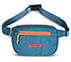 SKECHERS COLORBLOCK WAISTBAG, TURQ/ORG