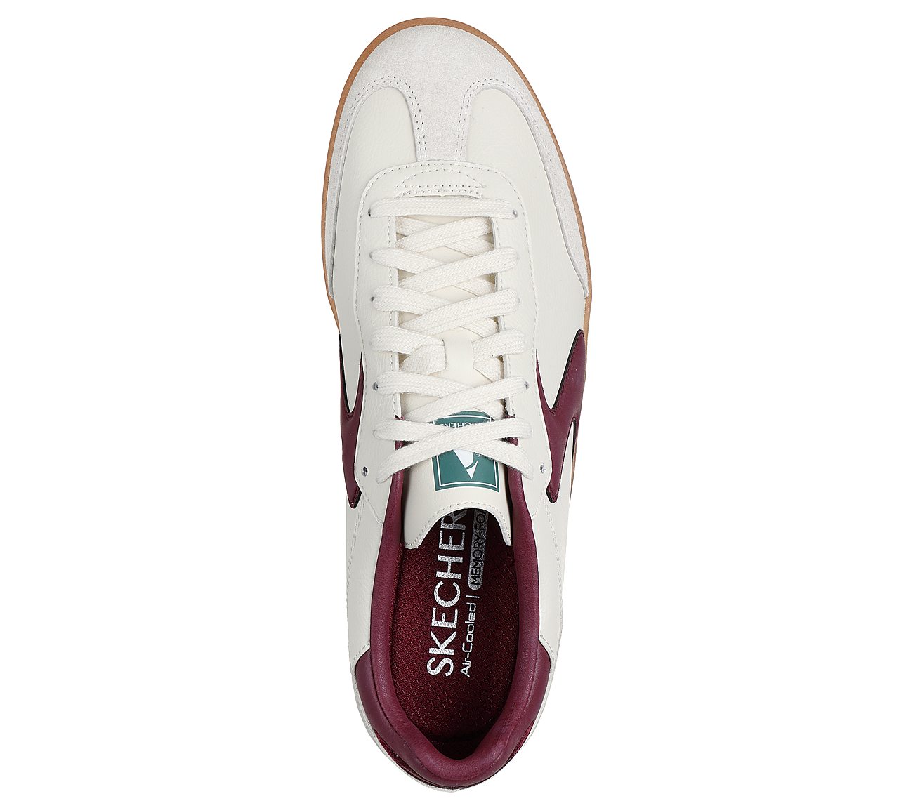 HOTSHOT - PYKE, NATURAL/BURGUNDY Footwear Top View