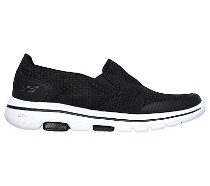 GO WALK 5 - APPRIZE, BLACK/WHITE Footwear Right View