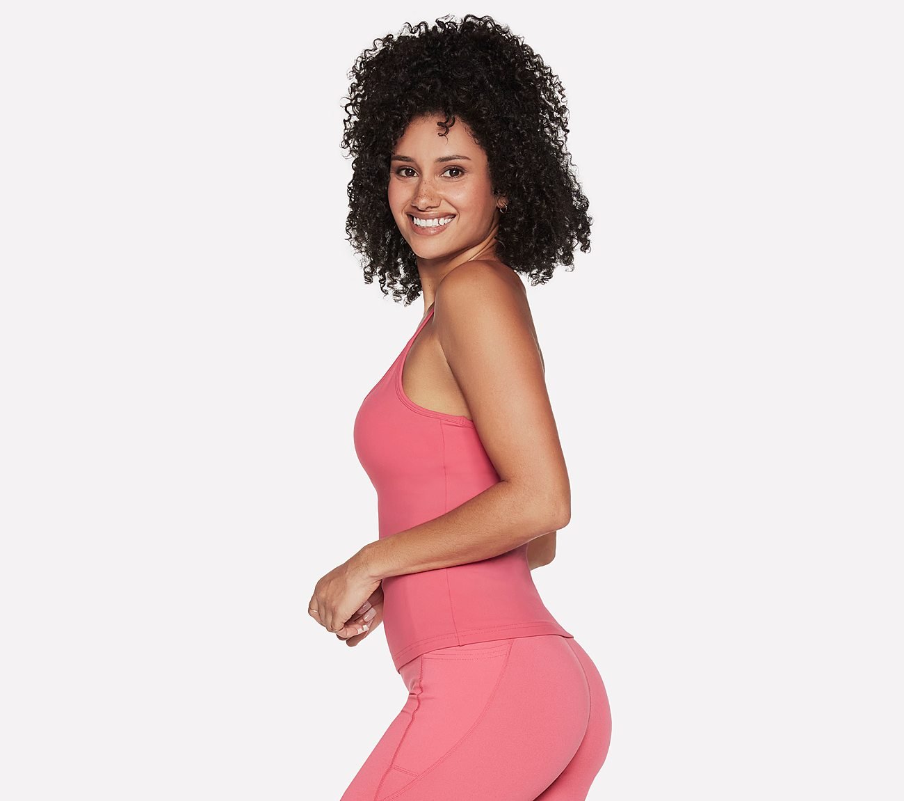 GOWALK RACERBACK SHELF BRA CA, RED/BLUE Apparels Bottom View