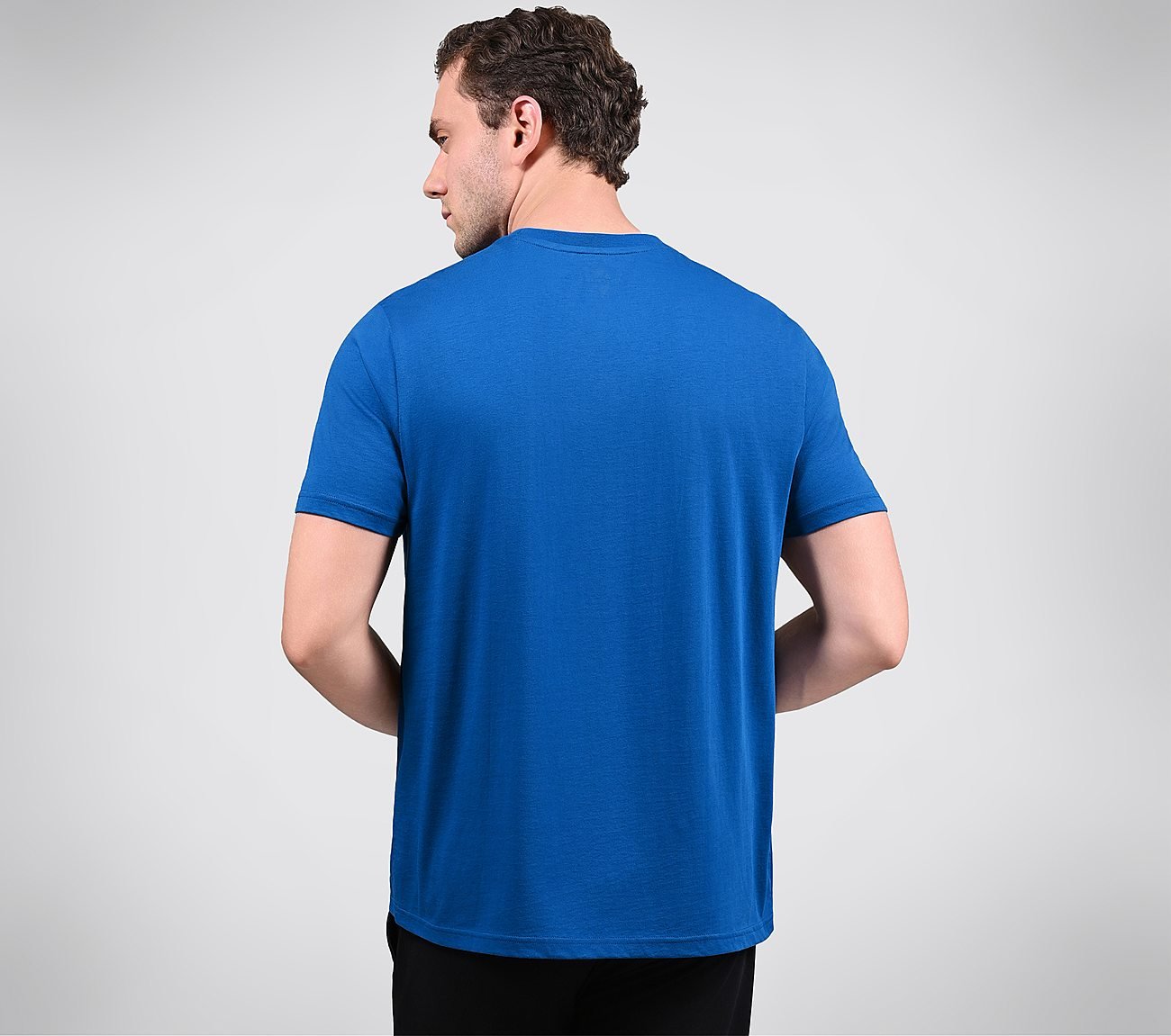 CORE VARSITY DOODLE TEE, BLACK/SILVER/ROYAL Apparels Right View