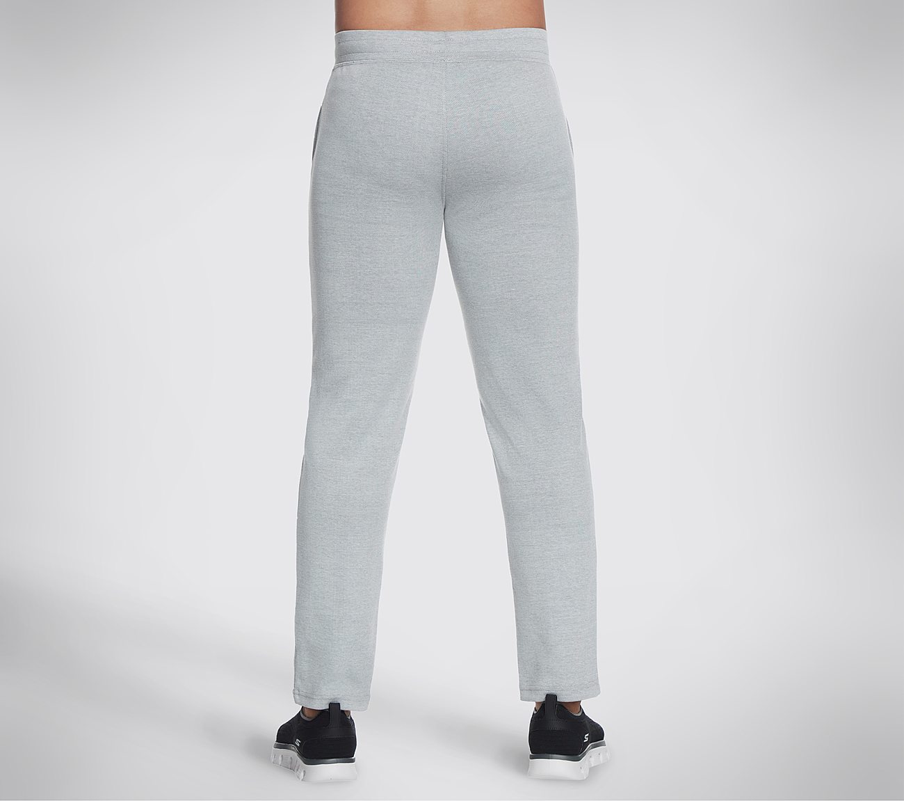 GOKNIT PIQUE LOUNGE PANT, LIGHT GREY Apparels Top View