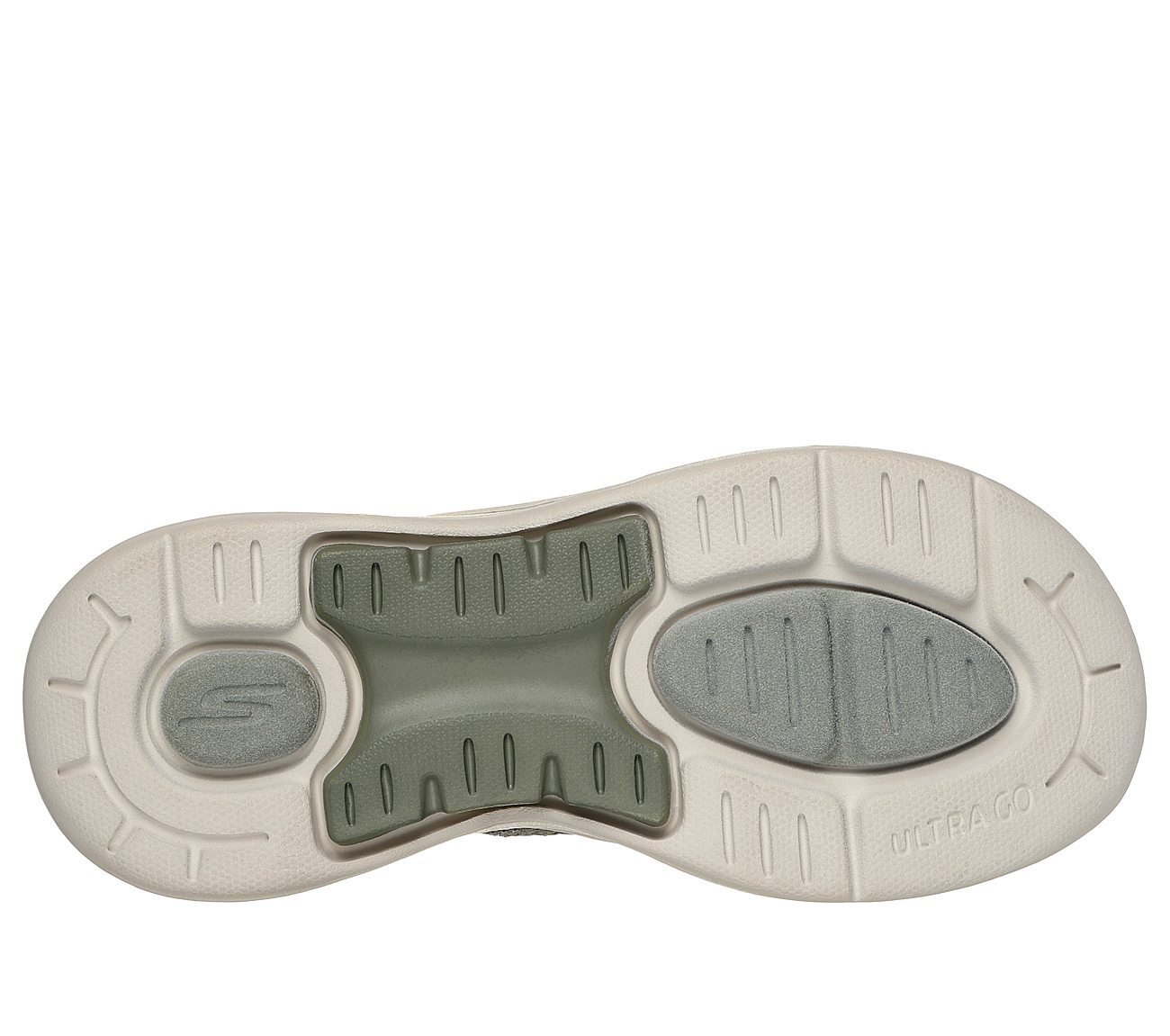 GO WALK ARCH FIT SANDAL - WEE, OOLIVE Footwear Bottom View