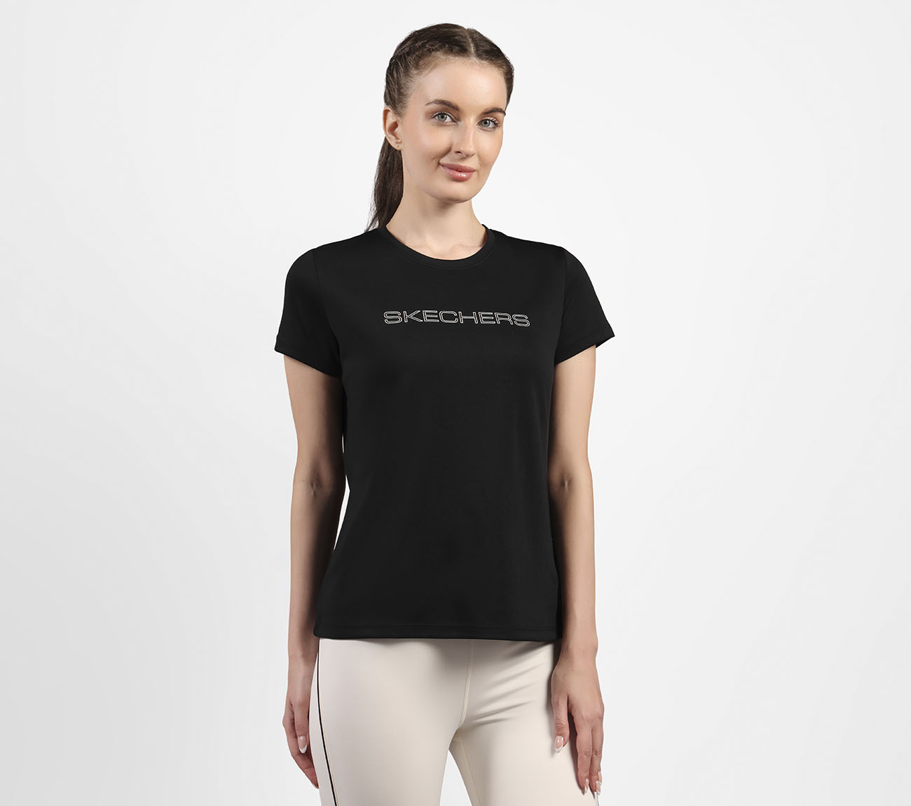 ROUND NECK BRANDED T SHIRT,  Apparels Bottom View