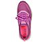 GO RUN PULSE - ROADIE, PINK/HOT PINK Footwear Top View