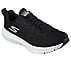 GO RUN SUPERSONIC, BLACK/WHITE Footwear Lateral View