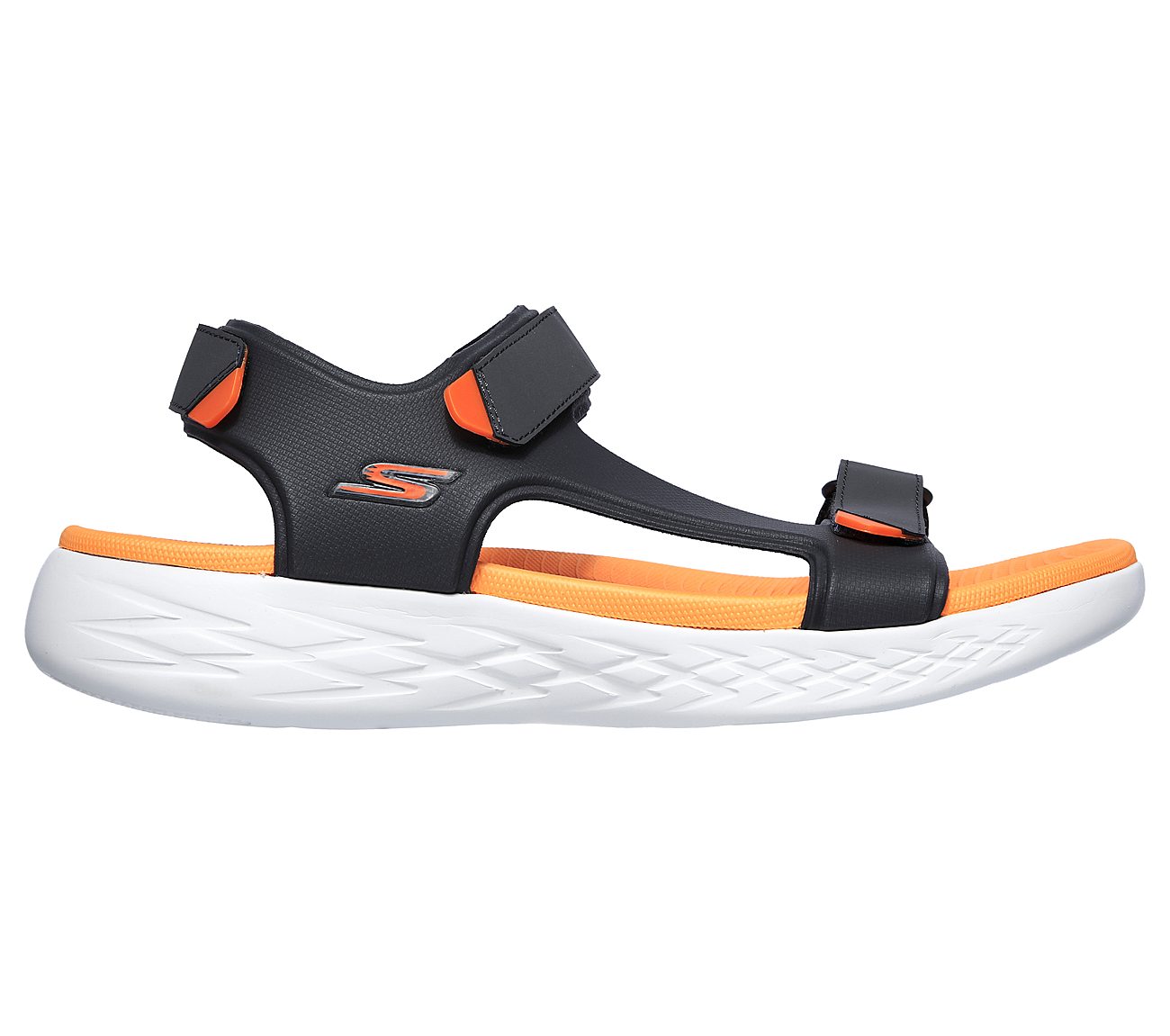 Skechers Charcoal/Orange On The Go 600 Venture Mens Sandal - ID: 55366 | India