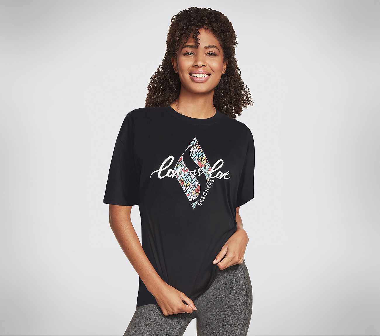 LOVE IS LOVE JGC DIAMOND HEAR, BBBBLACK Apparels Lateral View