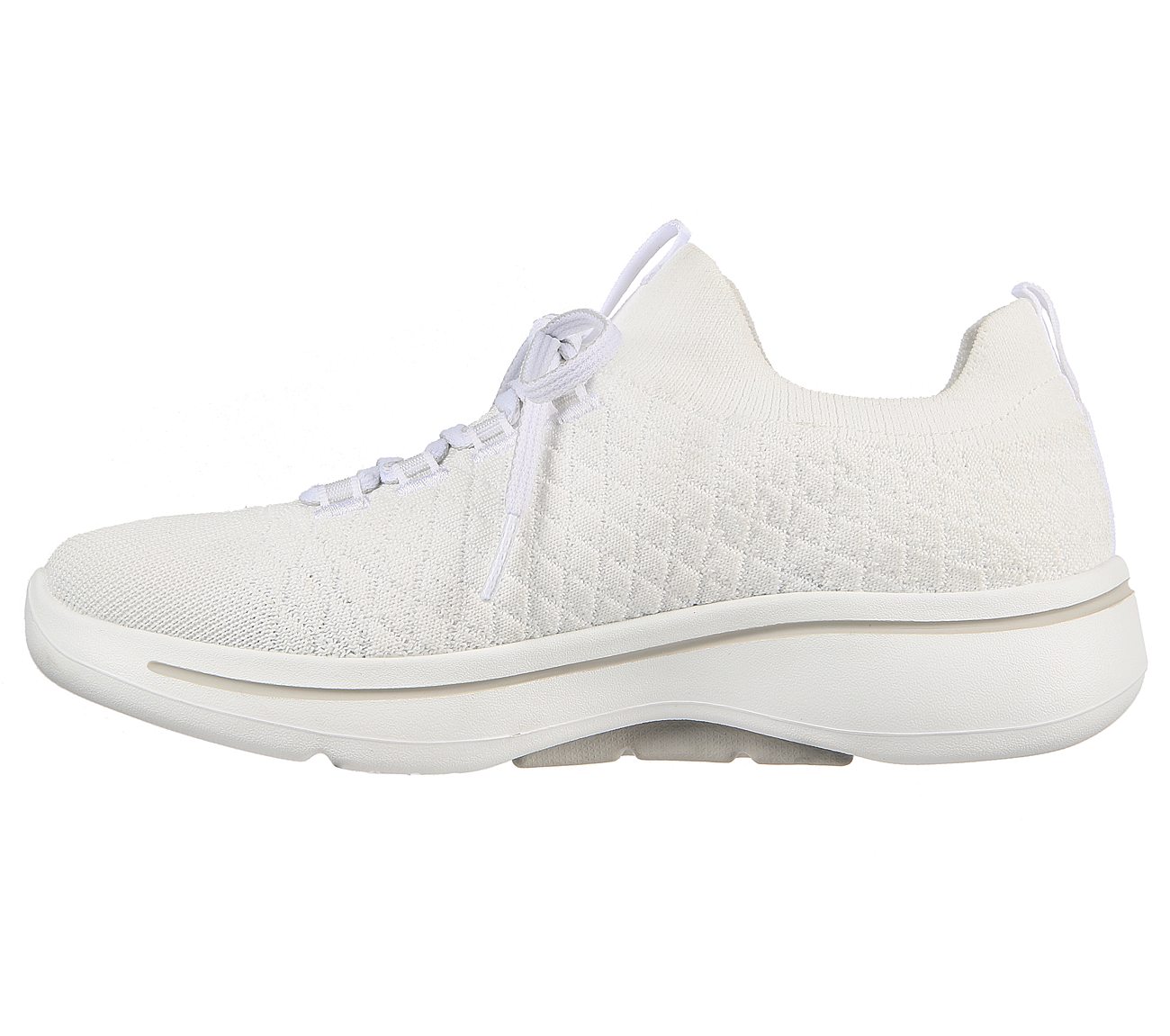 GO WALK ARCH FIT - PEACHY, WWWHITE Footwear Left View