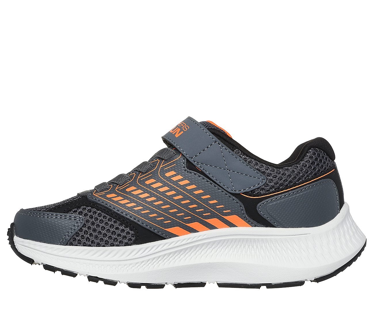 GO RUN CONSISTENT 2, CHARCOAL/ORANGE Footwear Left View