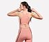 CHEST BRANDING CLEAN FINISH SPORT BRA, PURPLE/YELL Apparels Left View