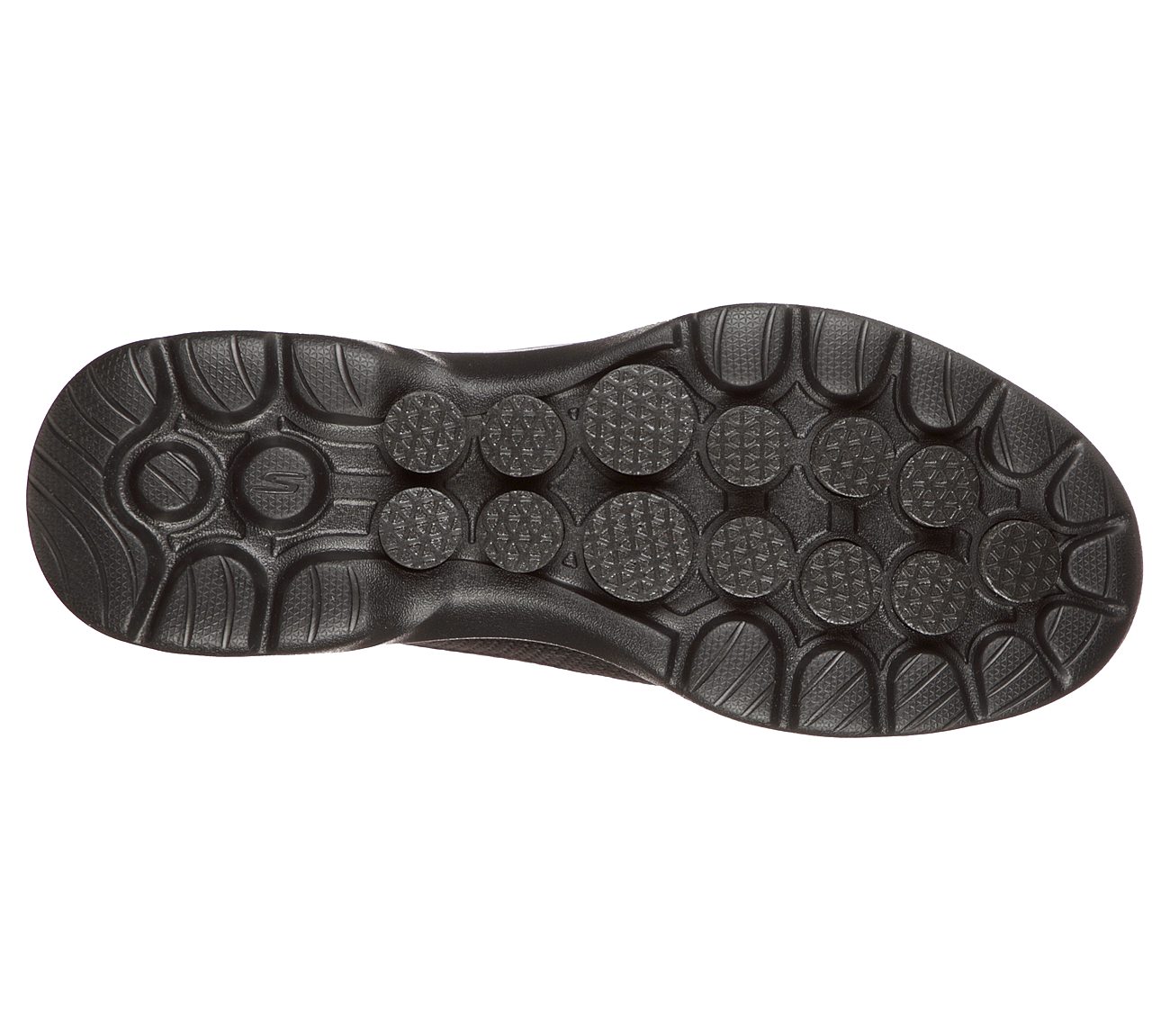 GO WALK 6 - CLEAR VIRTUE, BBLACK Footwear Bottom View