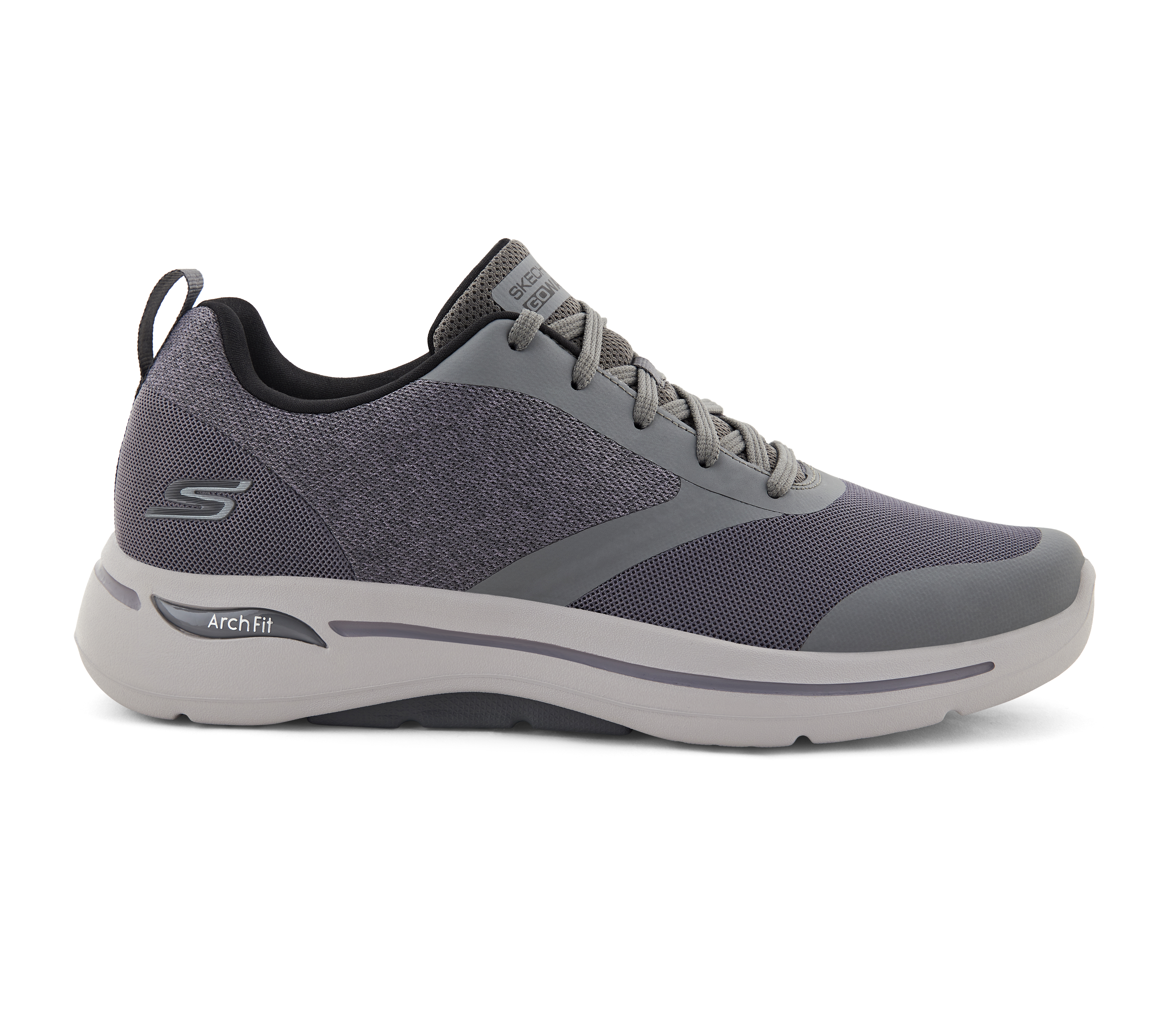 GO WALK ARCH FIT - SKY VAULT, GREY Footwear Right View