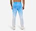 MI FAN PRINTED PANTS, WHT/NVY/BLUE Apparel Left View