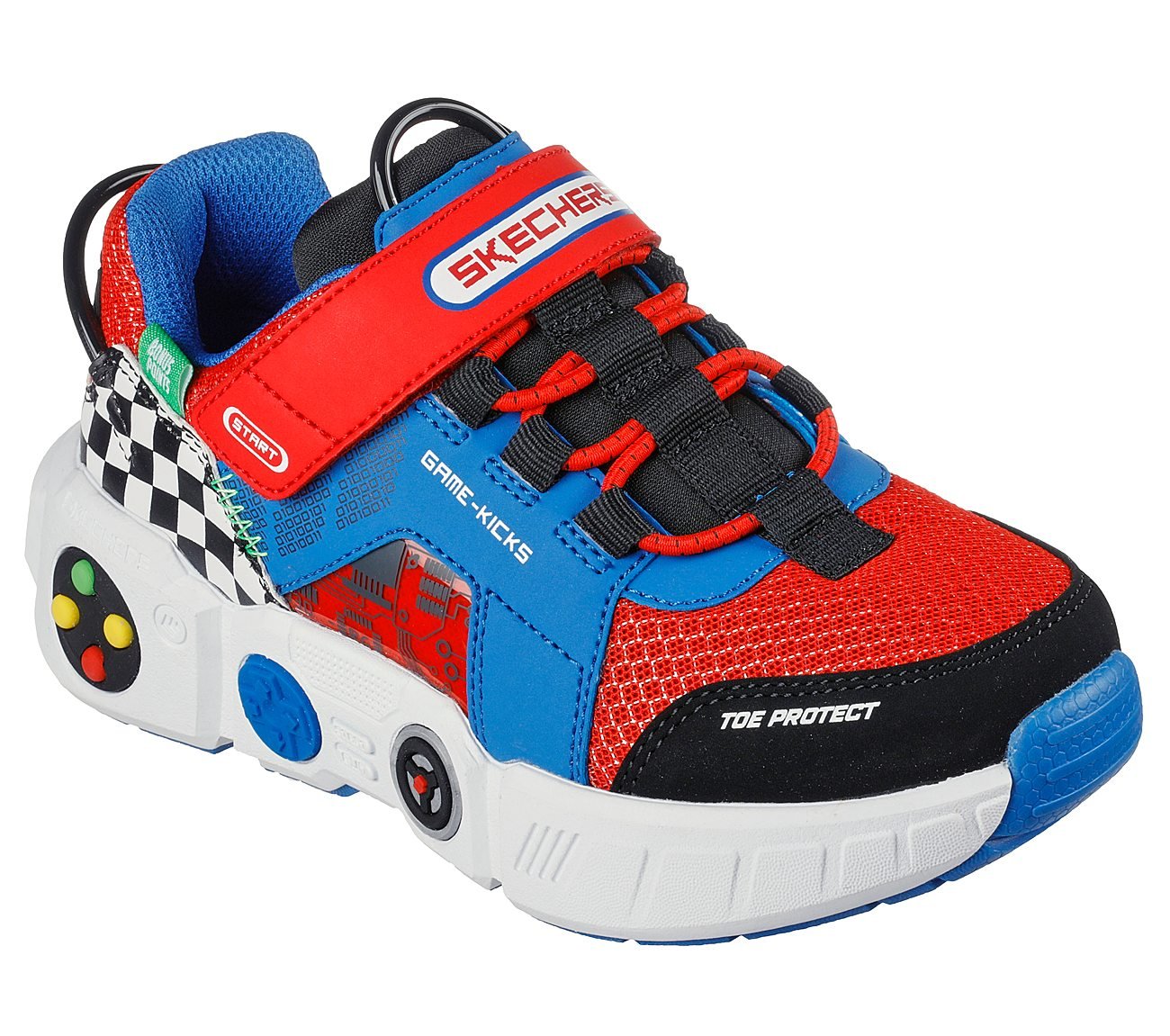 GAMETRONIX, BLUE/MULTI Footwear Right View