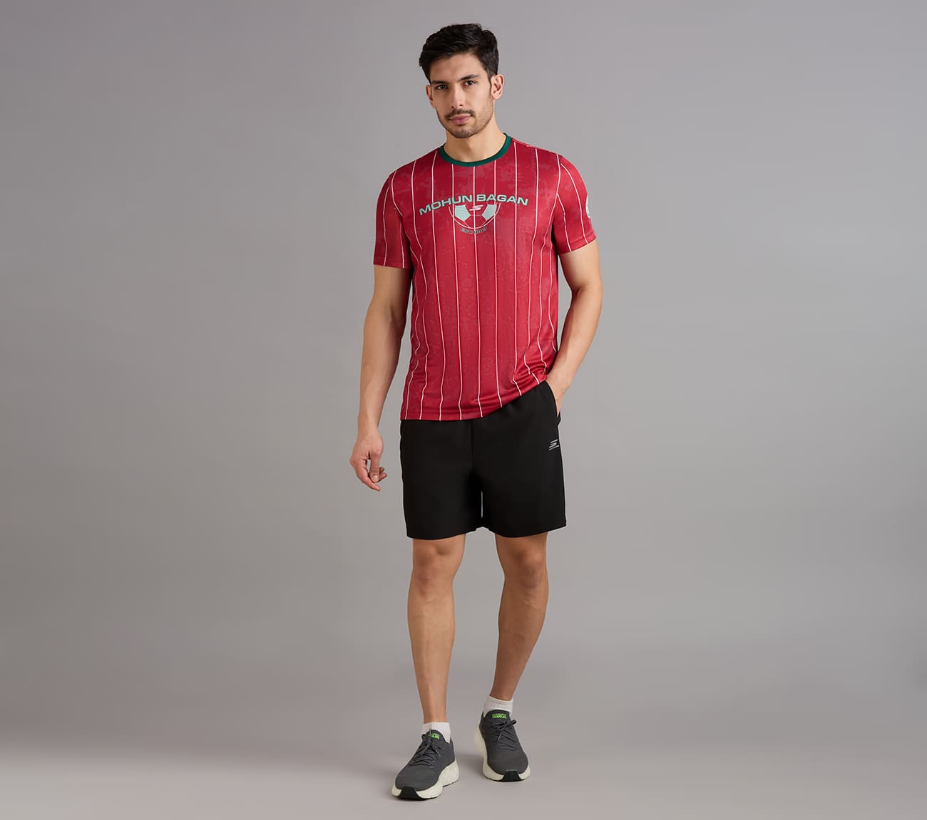 MOHUN BAGAN BRANDED BACK T-SHIRT, RED