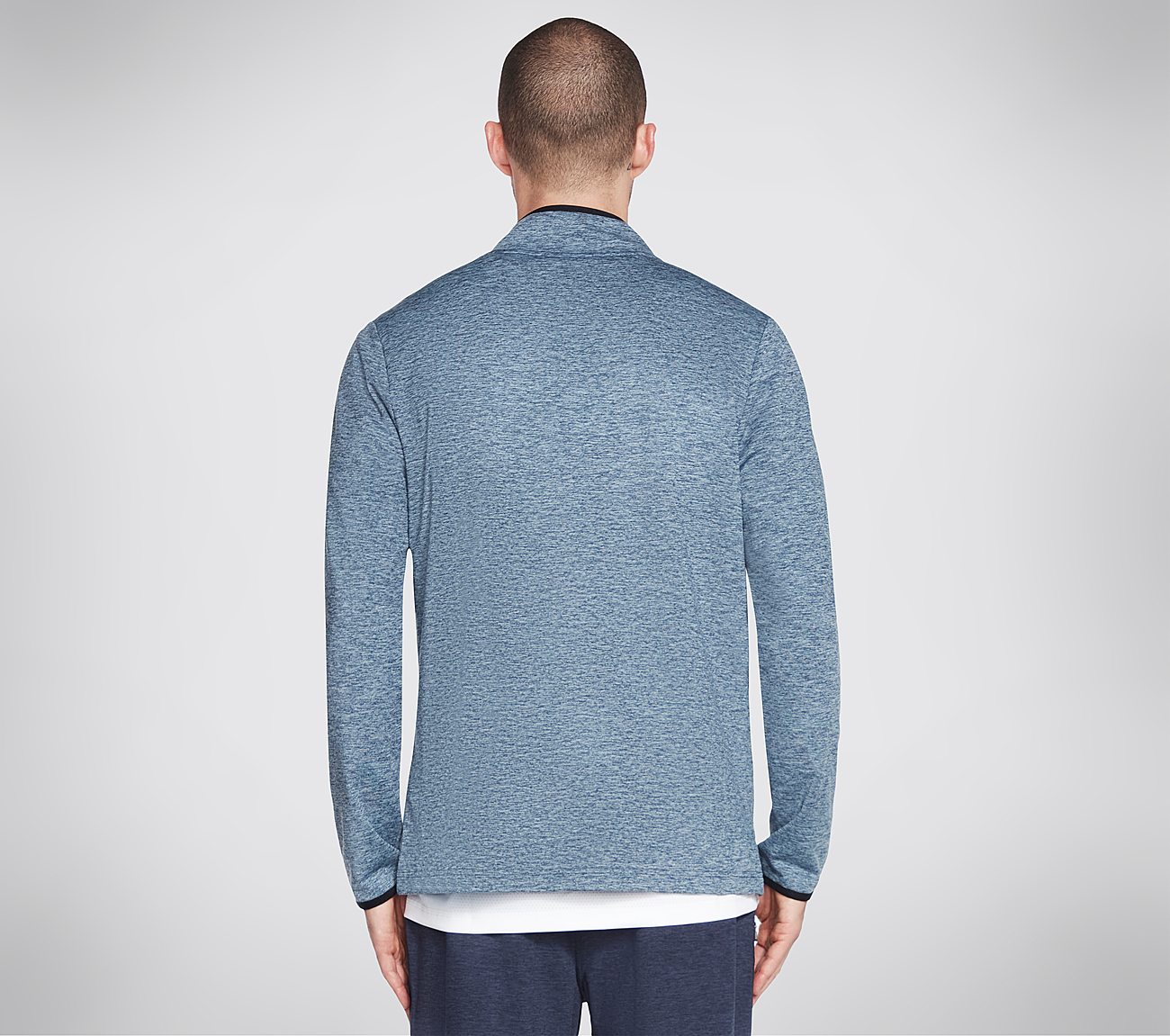 SKECHERS ULTRA GO EQUALIZER J, LIGHT BLUE/WHITE Apparel Top View