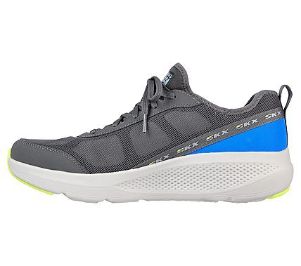 GO RUN ELEVATE - ACCELERATE, CHARCOAL/BLUE Footwear Left View
